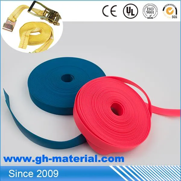 Mjúk og endingargóð skreytt Webbing Litur TPE Húðað Webbing